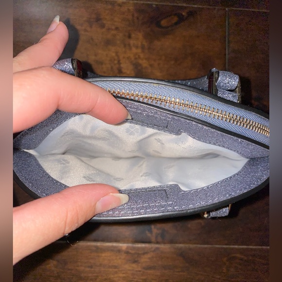 Kate Spade Mini Glitter Satchel with Crossbody Strap - Picture 7 of 10